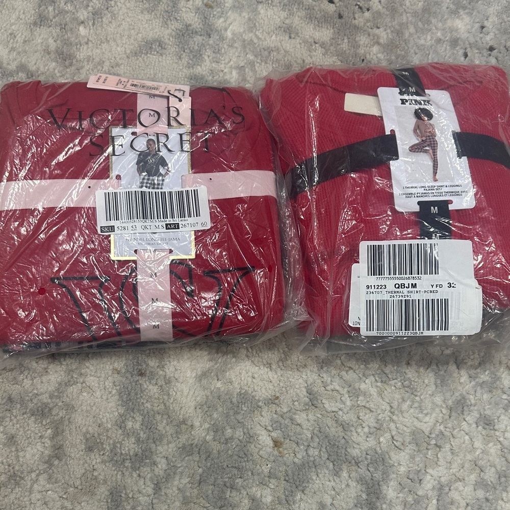 Victoria's Secret Bold Red Loungewear Set